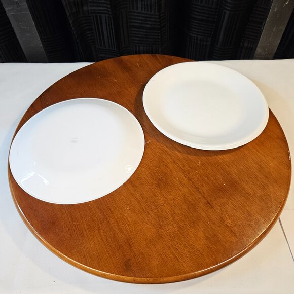 1970s Corelle Winter White Frost Dinner Plates 10" set of 3 - Picture 2 of 4